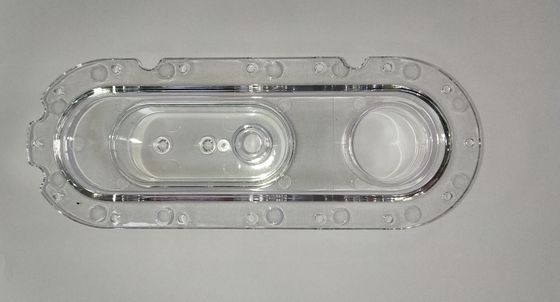 ฉีดขึ้นรูปชิ้นส่วนพลาสติกฐานพลาสติกใส PE / PP